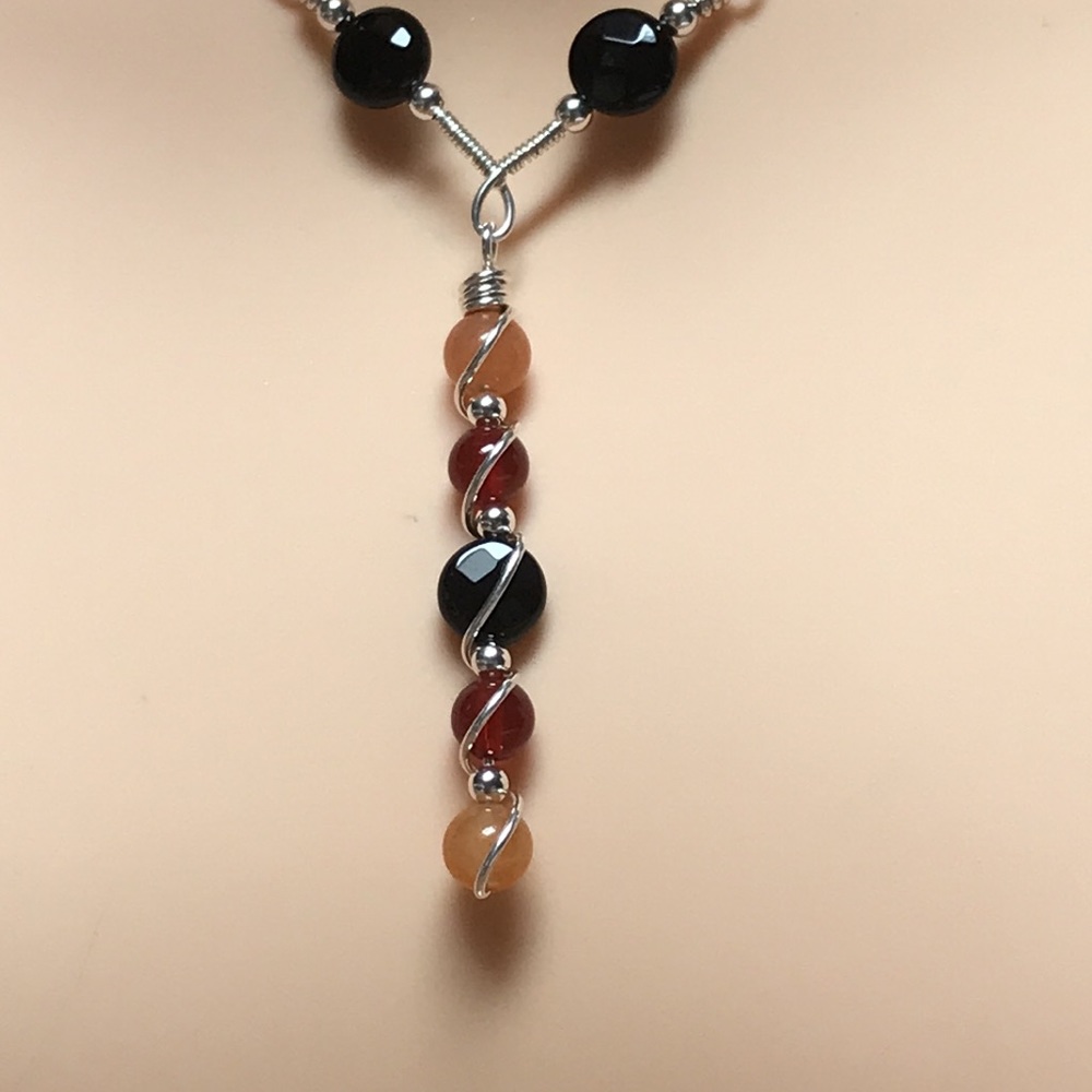 Solar Eclipse- Onyx, Red Agate,Orange Aventurine … - image 4